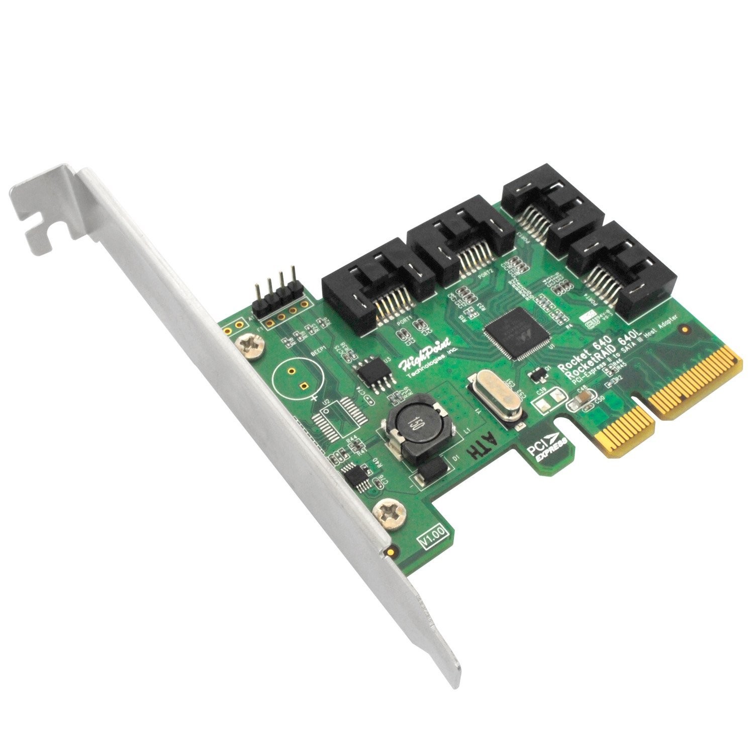 HighPoint Rocket 640L Lite Version 4-Port PCI-Express 2.0 x4 SATA 6Gb/s RAID Controller