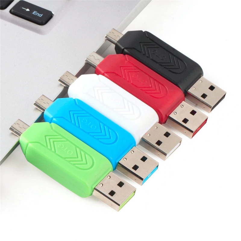 Micro USB Charger Converter OTG Card Reader 2 in 1 SD TF Card Reader Micro USB OTG Adapter for Samsung Android Phones Computer