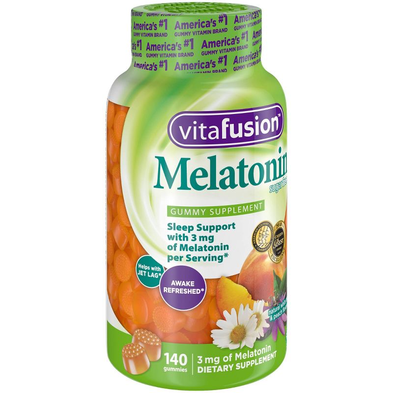 Vitafusion Melatonin Dietary Supplement Adult Gummies - Fruit - 140ct