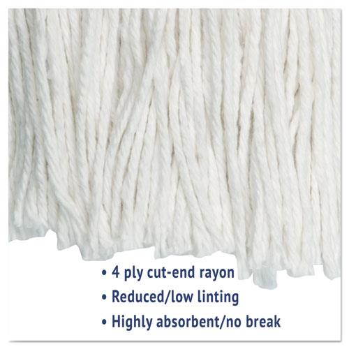 Boardwalk Cut-End Wet Mop Head Rayon No. 20 White 2020REA