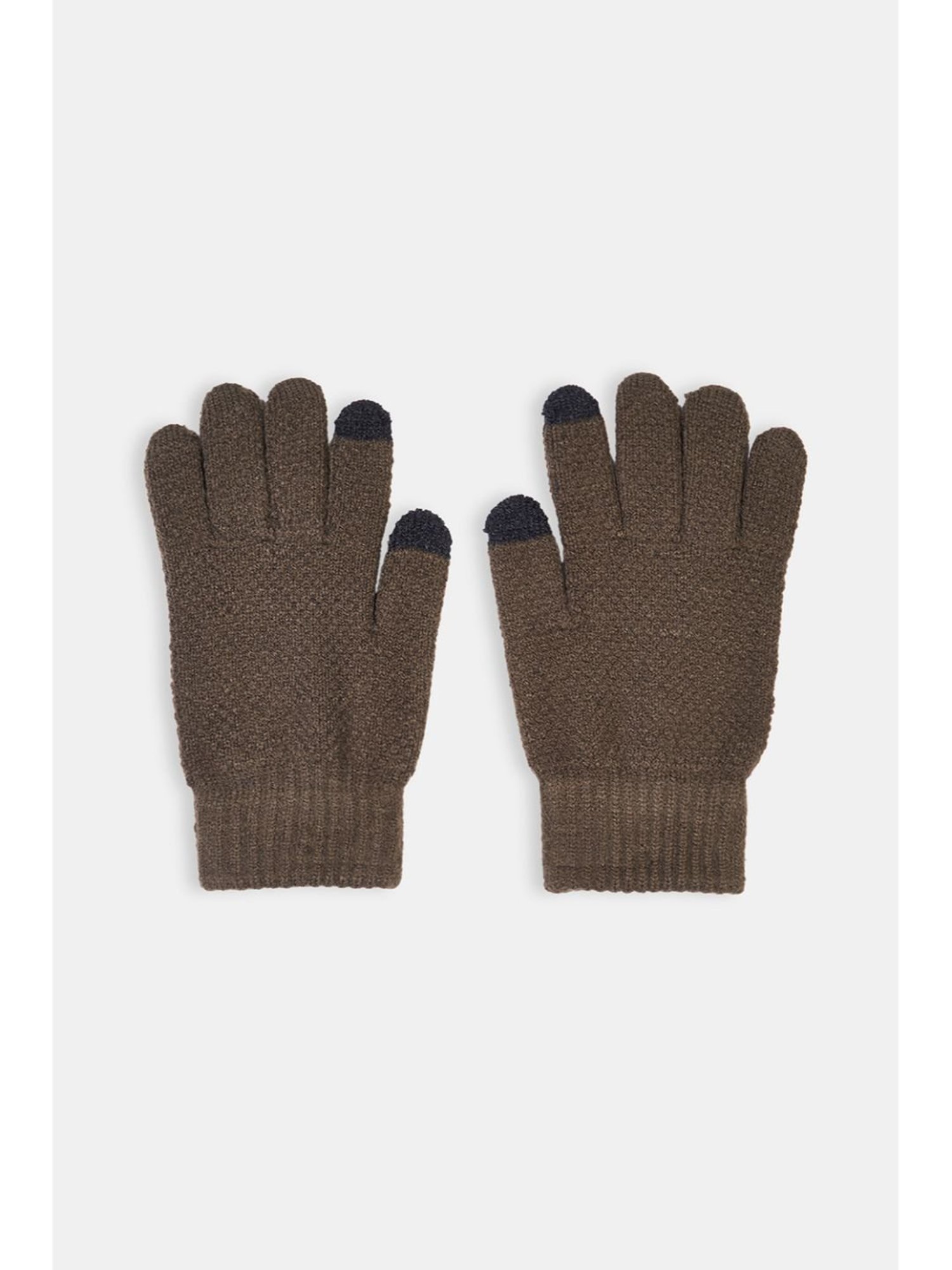 Byford by Pantaloons Brown Solid Gloves