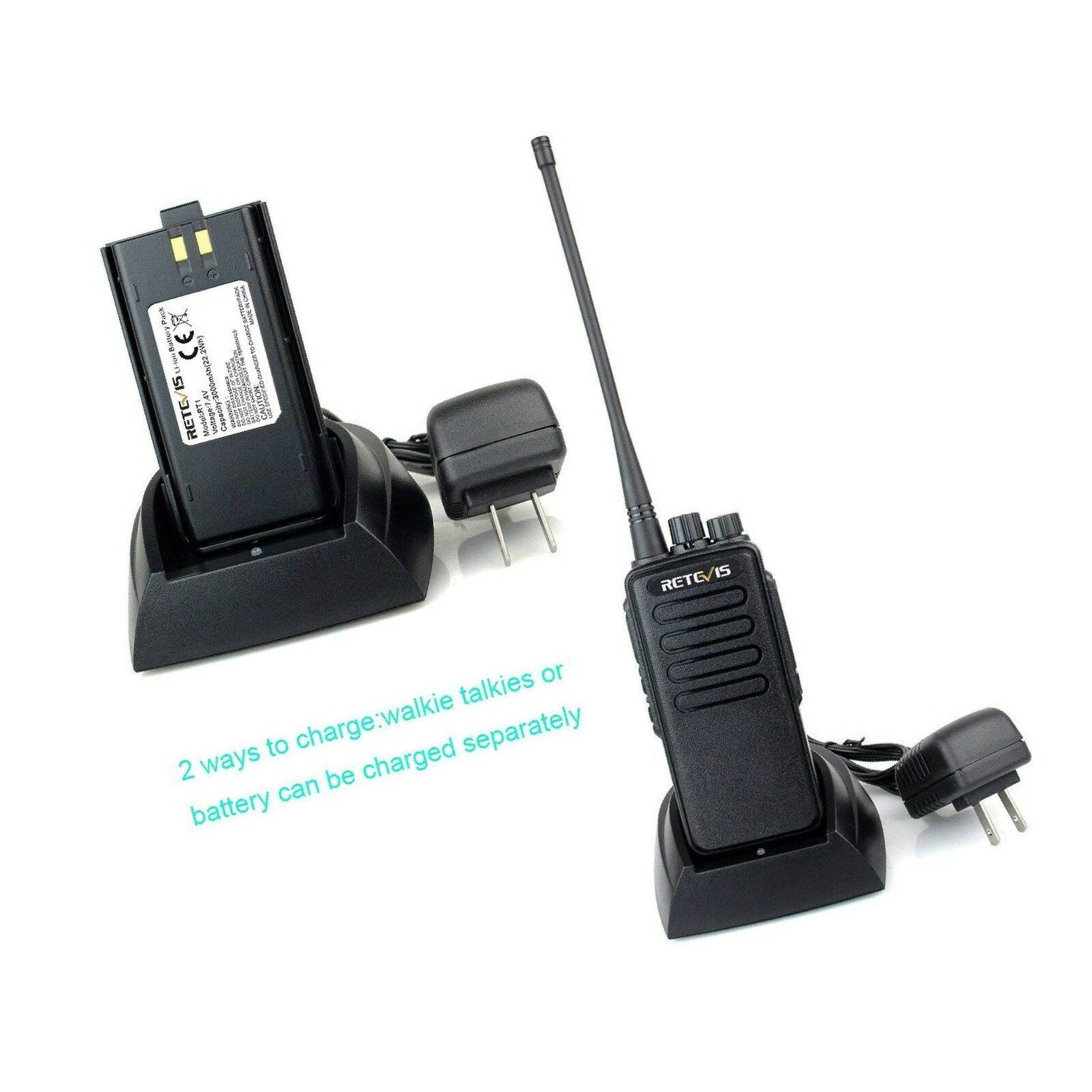 Retevis RT1 Walkie Talkies Long Range for Adults High Power VHF MURS Two-Way ...