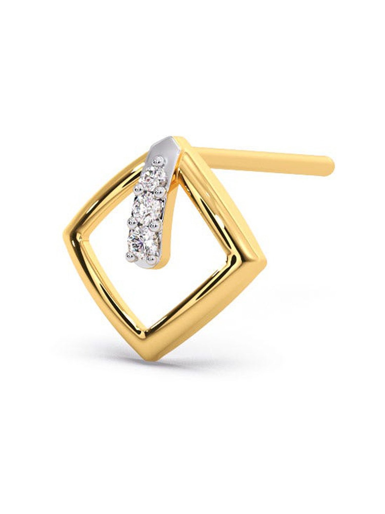 P.C. Chandra Jewellers 18 kt Gold & Diamond Earrings