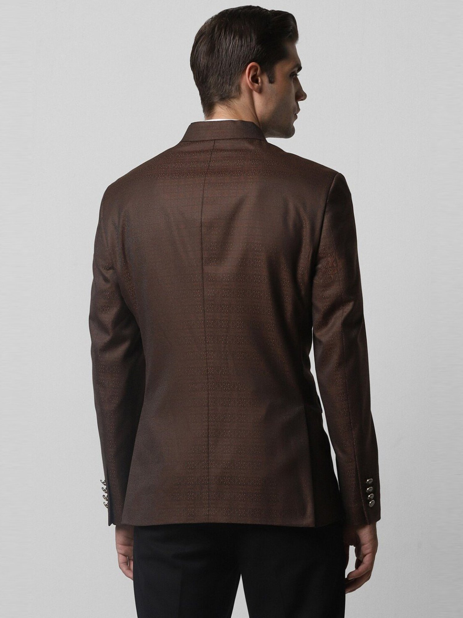 Hangup Cream Regular Fit Ethnic Blazer