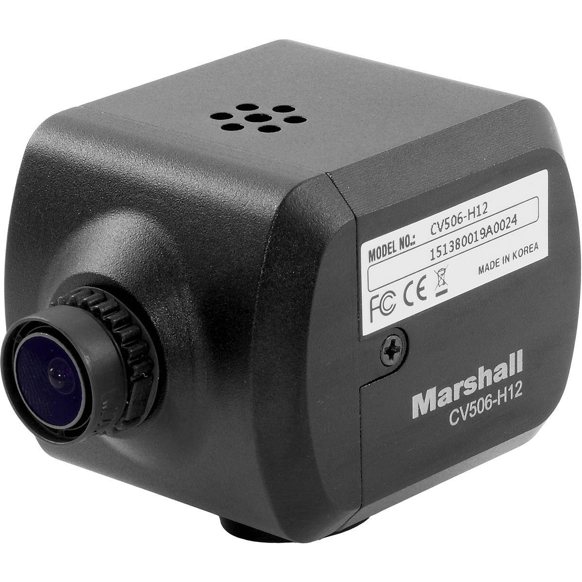 Marshall Electronics CV506-H12 Miniature High-Speed Camera with 3.6mm M12 Lens