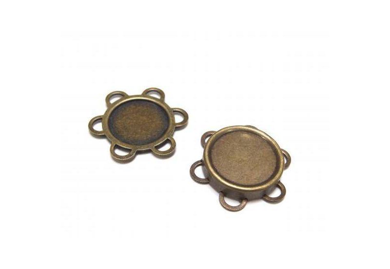 Dritz 12pc Snaps Sew-On Magnetic Antique Brass