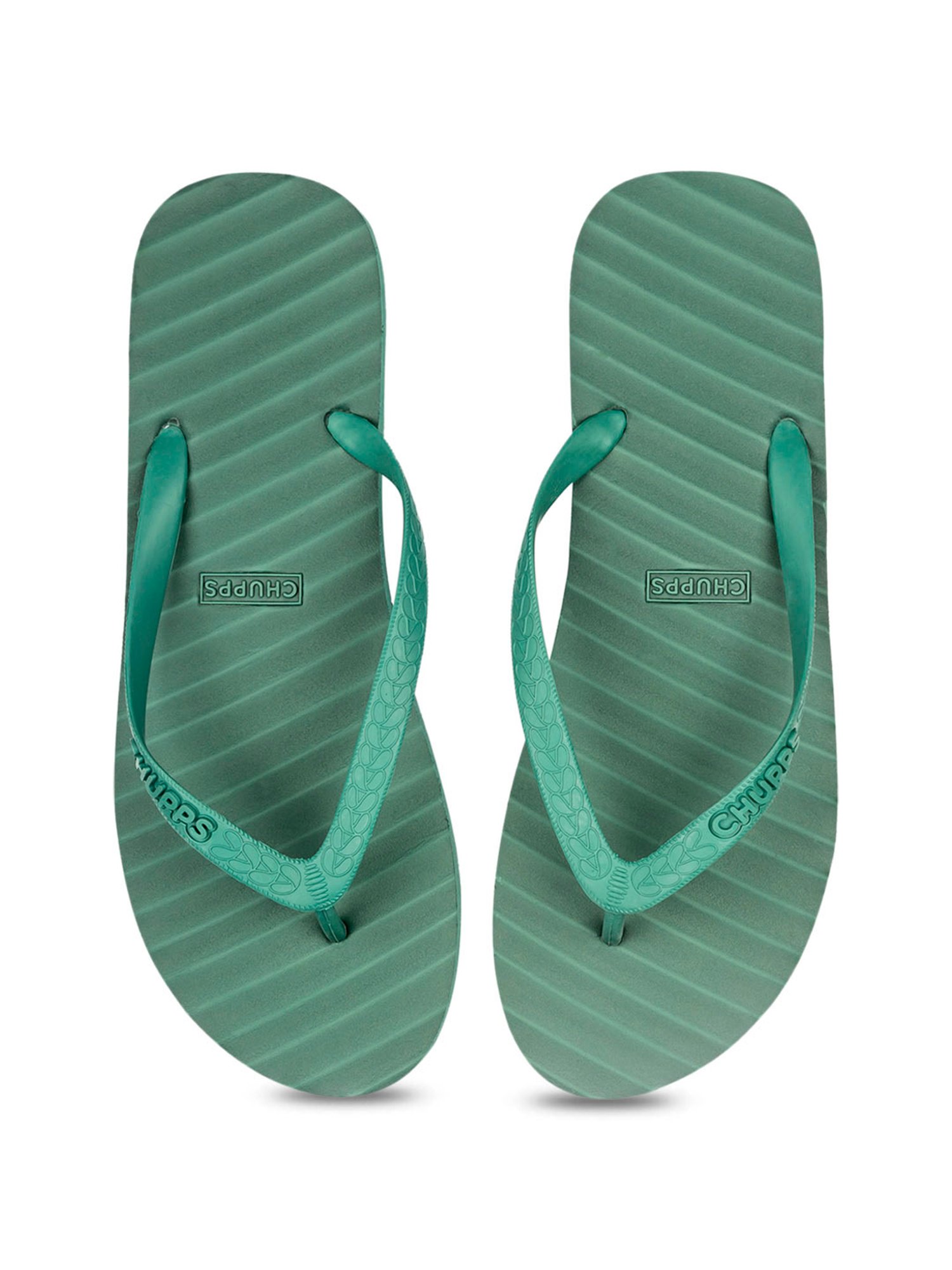 Chupps Women's Green Flip Flops