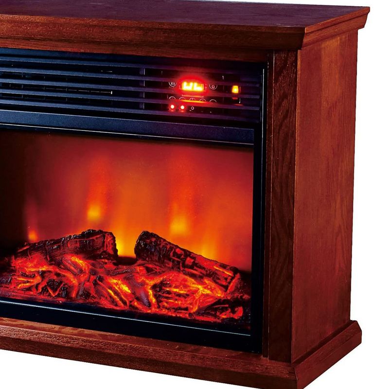 Optimus Fireplace Infrared Heater With Remote, LED Display