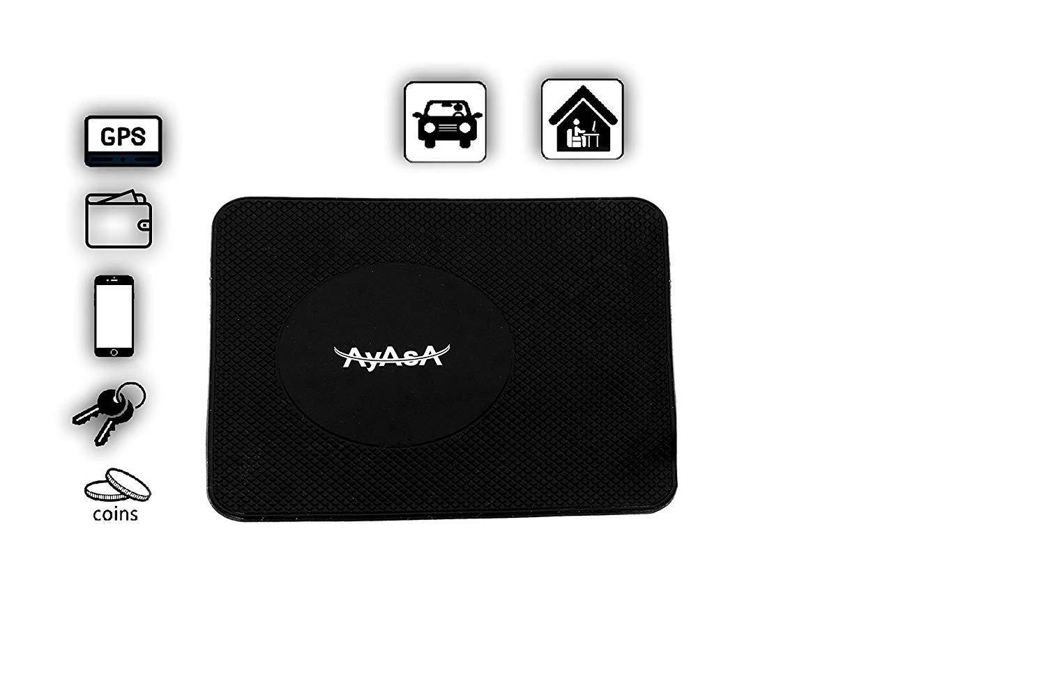 AyasA z100 Car Pad Non Slip Sticky Anti Slide Dash Cell Phone Mount Holder Mat Car Dashboard Sticky Pad Adhesive Mat for Cell Phone/Electronic Devices/GPS