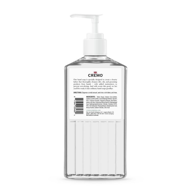 Cremo Hand Soap Silver Water & Birch - 13.5 fl oz