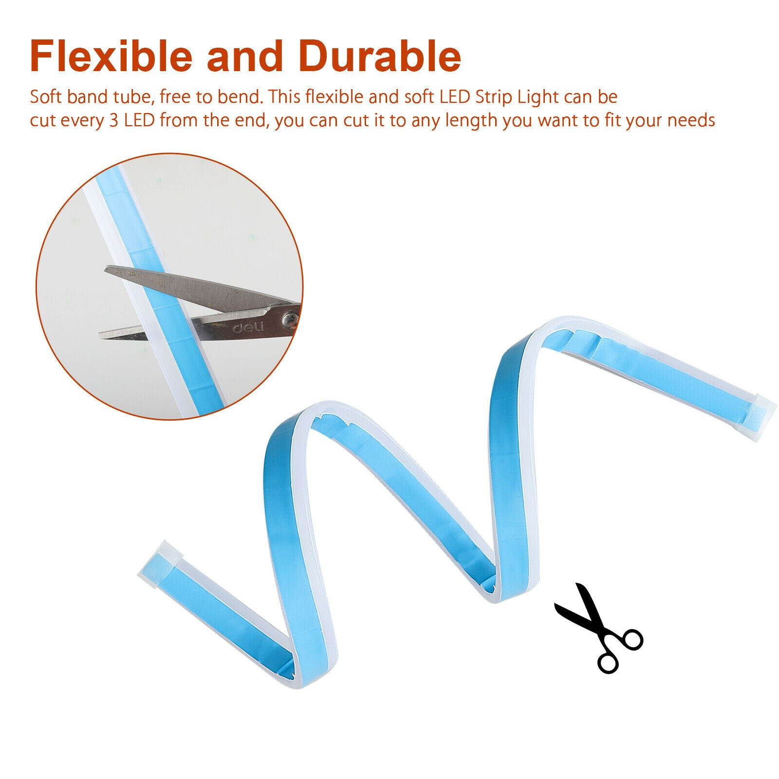 2x 60cm Slim RGB Sequential Flexible LED DRL Turn Signal Strip Remote Headlight