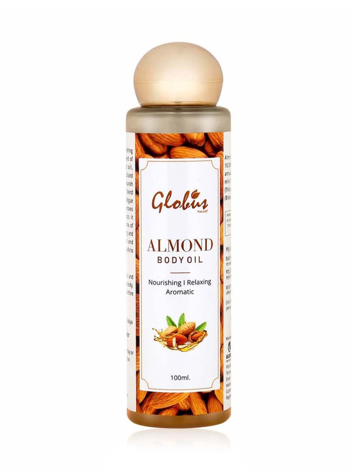 Globus Naturals Almond Body Massage Oil - 100 ml