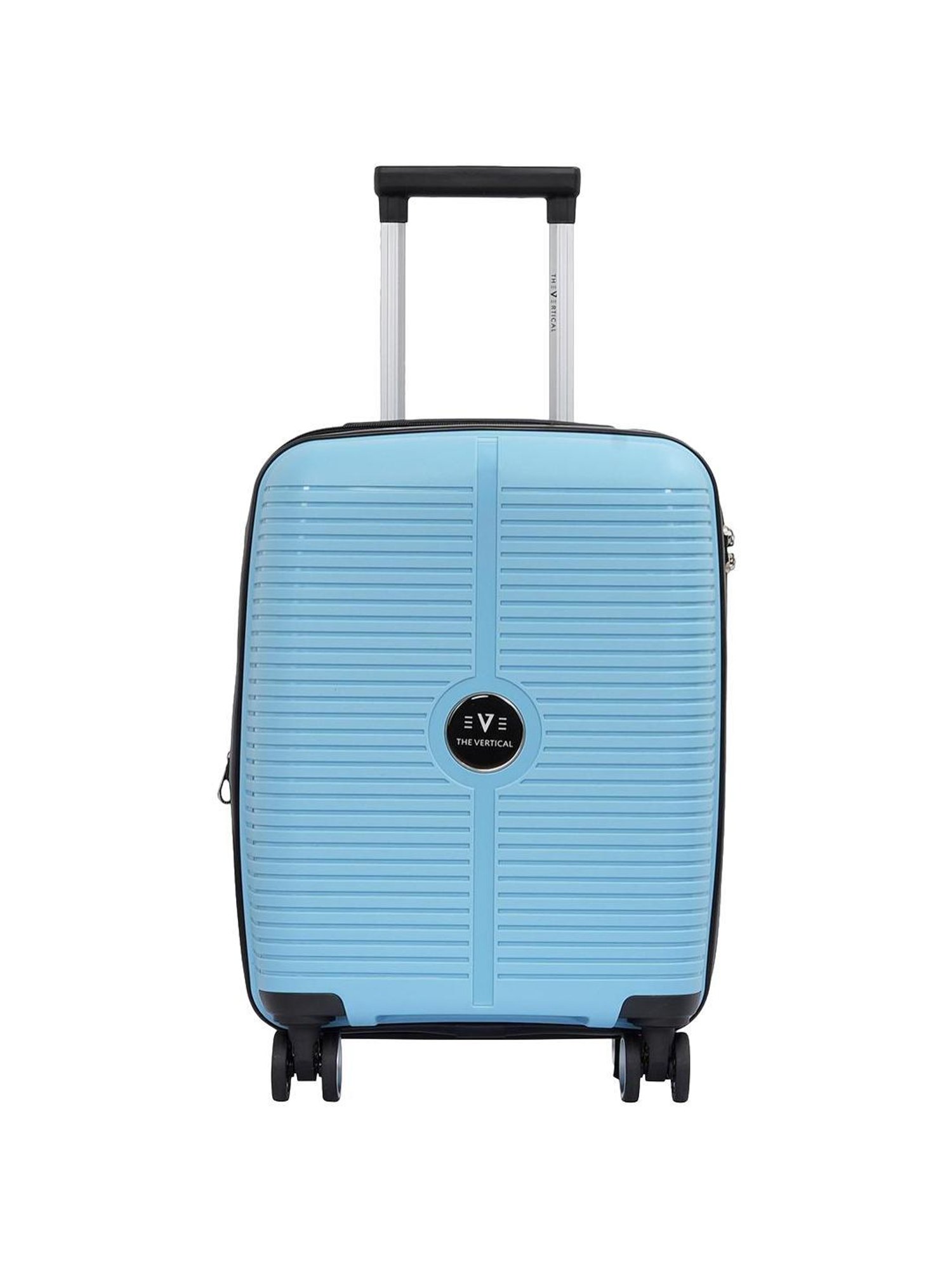The Vertical Stellar Blue Wheels 8 Small Hard Cabin Trolley Bag
