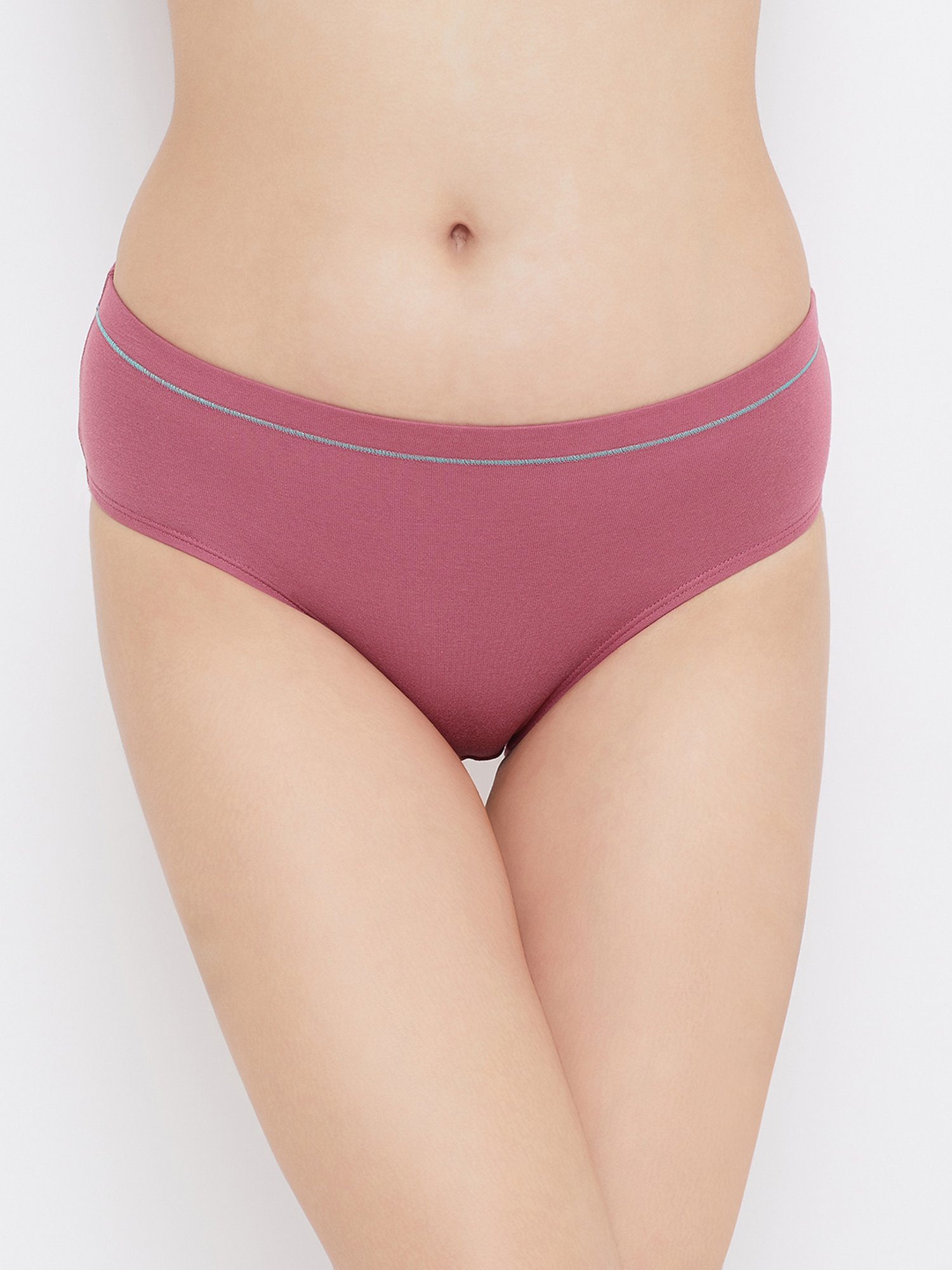 Clovia Pink Cotton Hipster Panty