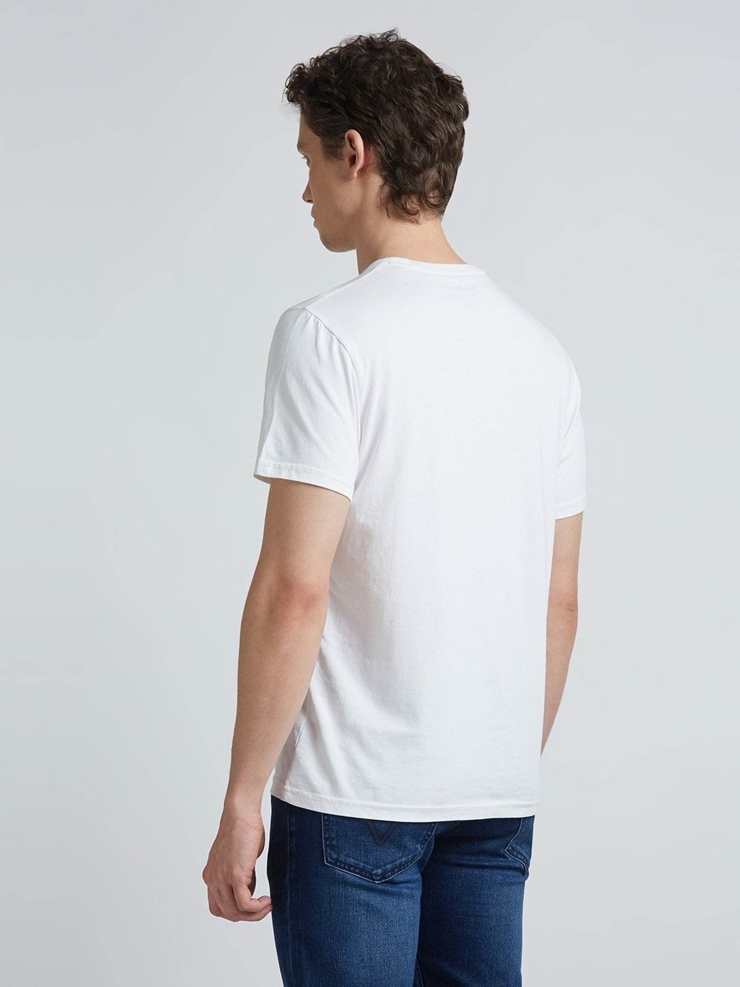 Pepe Jeans White Cotton Slim Fit Printed T-Shirt