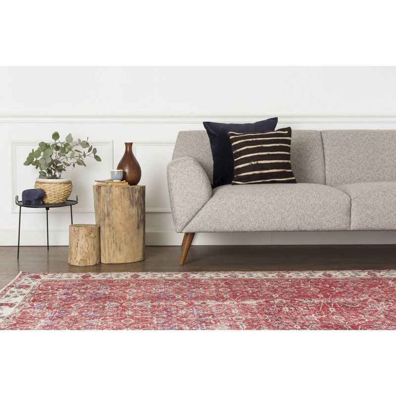 4'7"x8'2" Vintage One-of-a-Kind Swaneus Rug Red - Revival Rugs