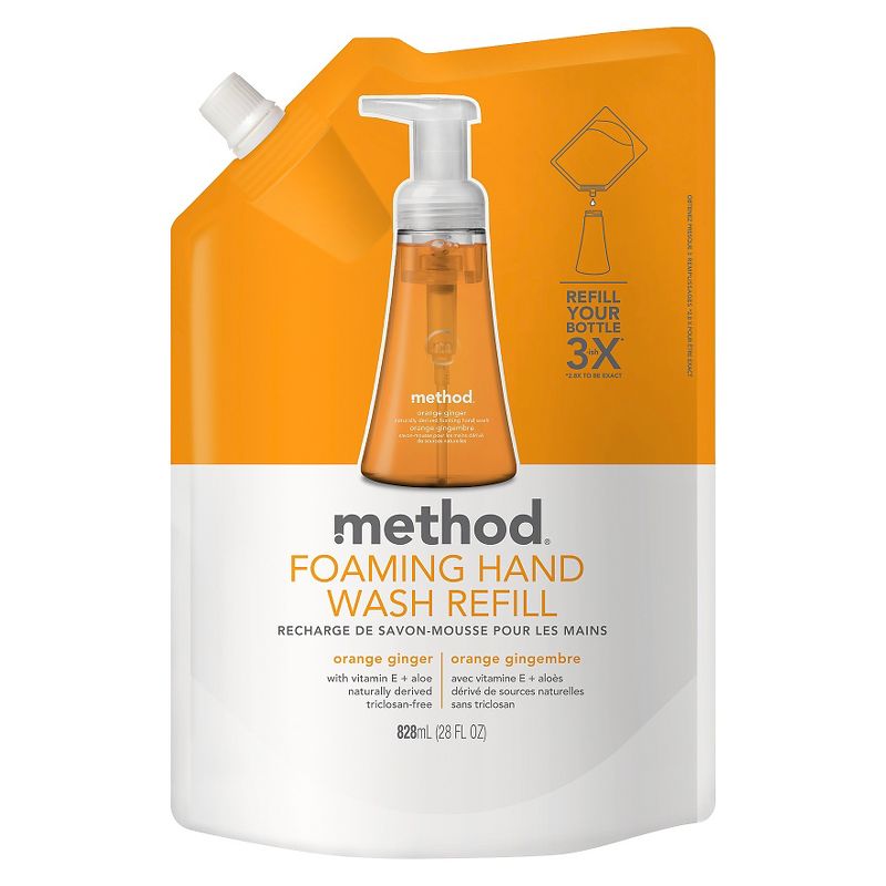 Method Foaming Hand Soap Refill Orange Ginger - 28 fl oz