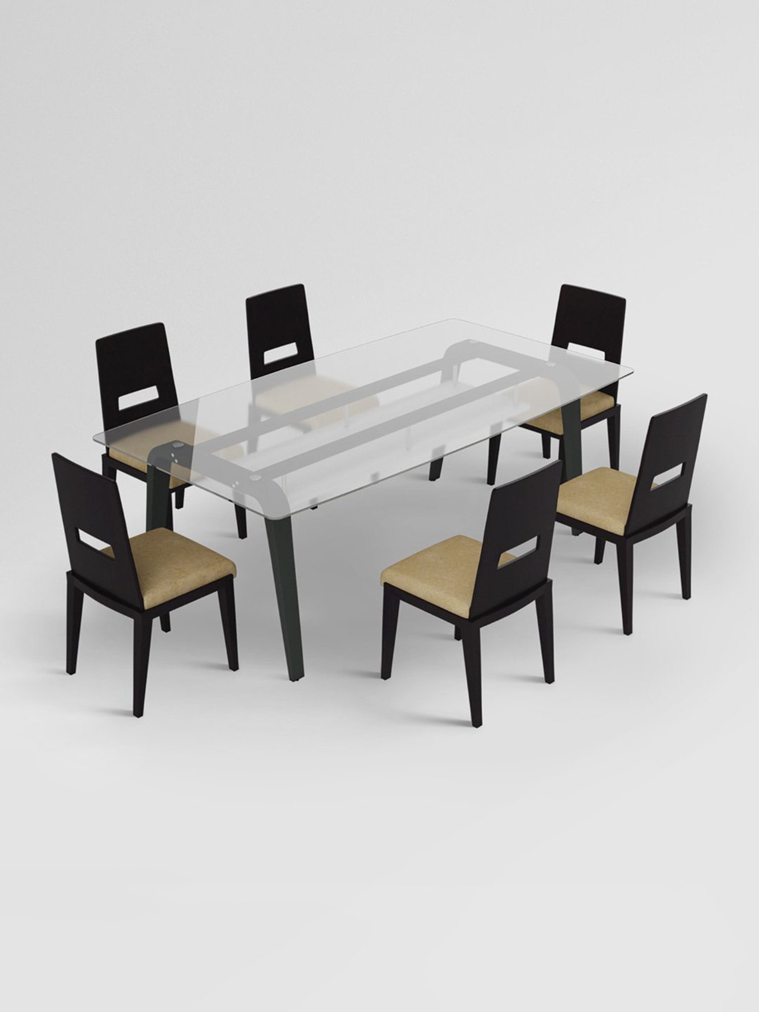 Durian Elanor Modern Brown & Beige Premium Leatherette Dining Chair