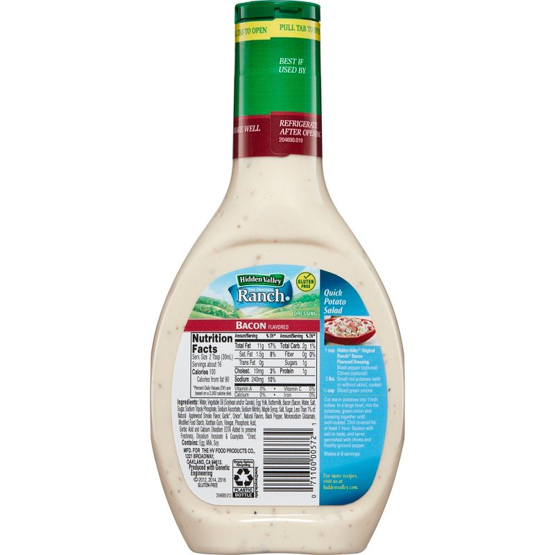 Hidden Valley Bacon Ranch Salad Dressing & Topping - 16fl oz