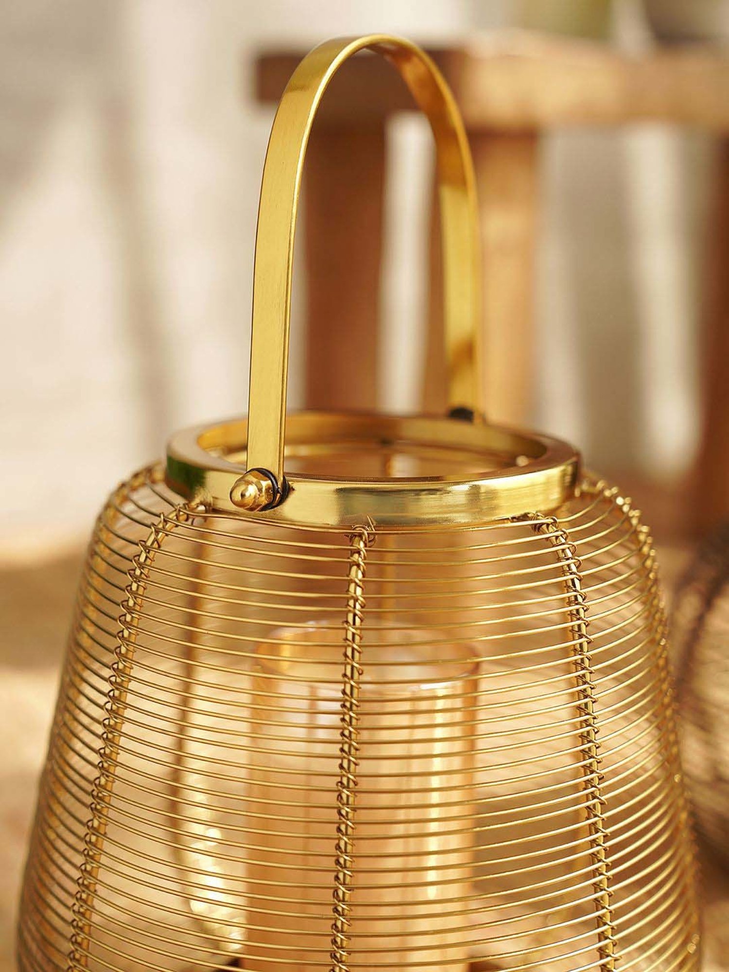 Pure Home and Living Grey Glass Trophy Shaped Table Lamp Stand