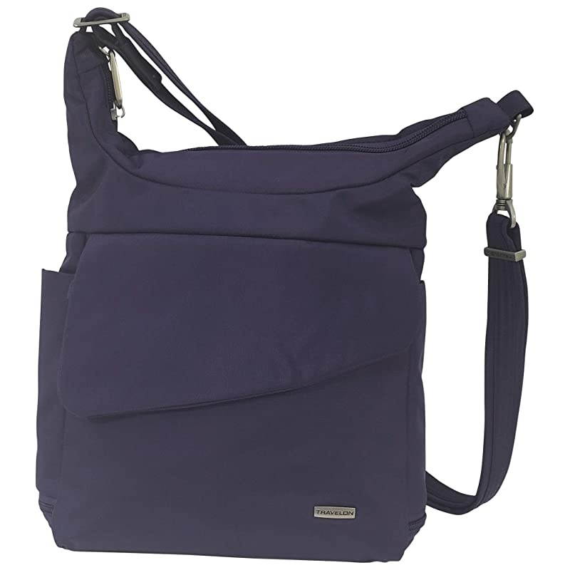 Anti-Theft Classic Messenger Bag (A B/W SMALL FLOWER PRINT)