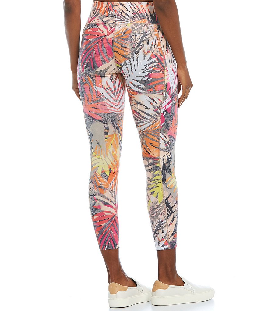 Calvin Klein Performance Print Side Pocket 7/8 4-Way Stretch Tights