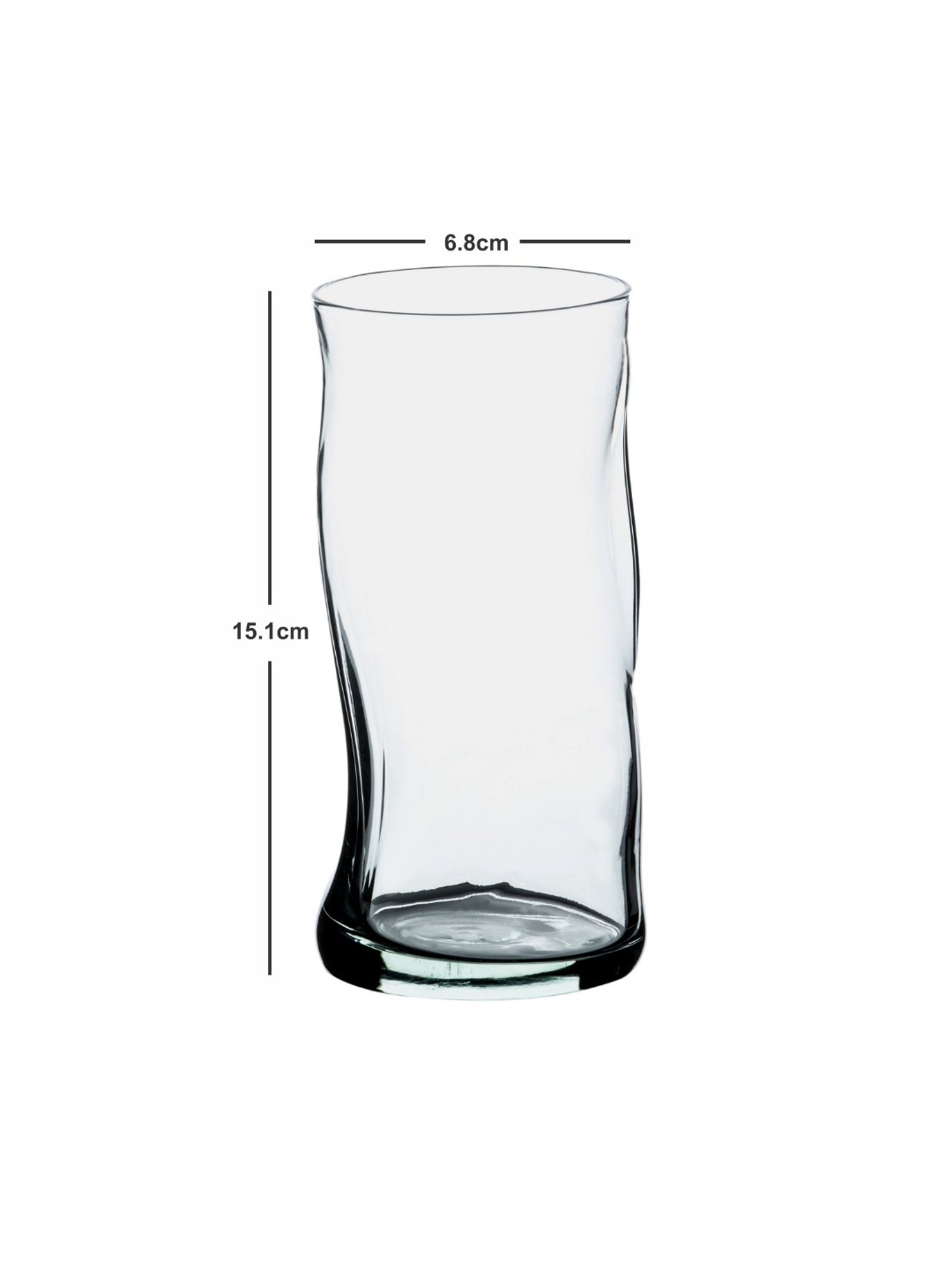 Pasabahce Transparent Glass Tumbler - Set of 4 (440ml)
