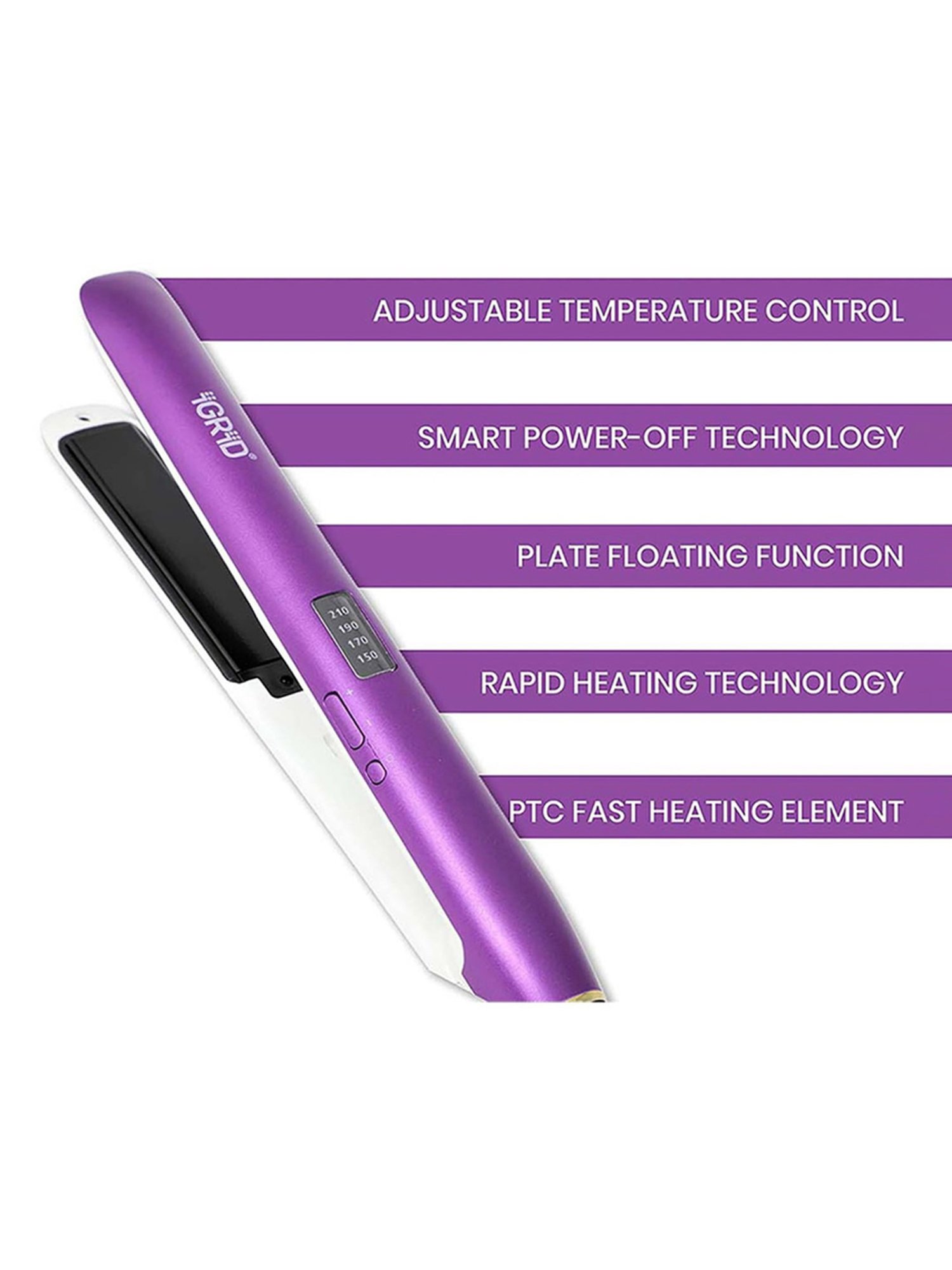 Gorgio Professional HS7800 Steam Hair Straightener (Black)