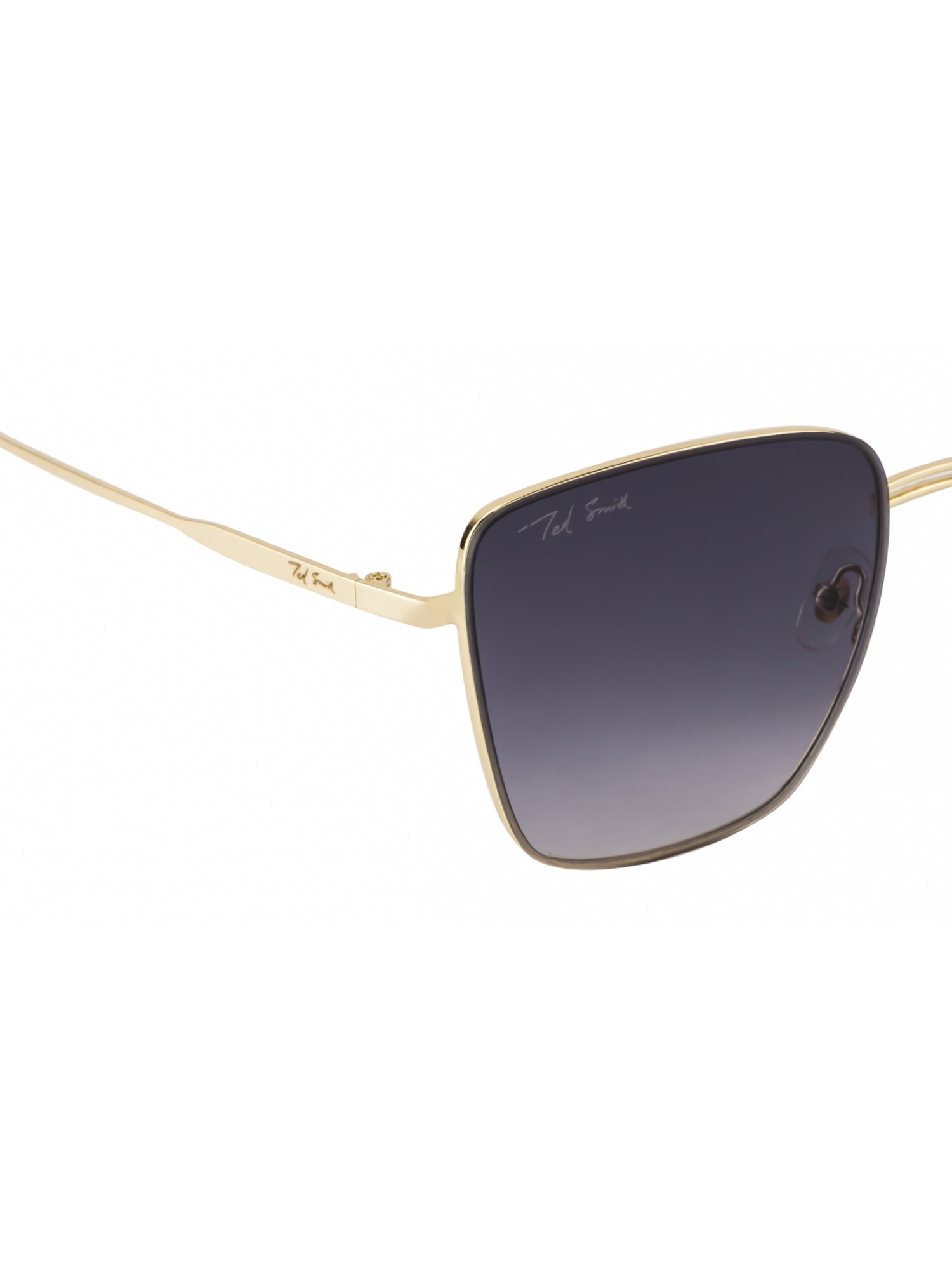 Ted Smith BEUNIQ_C2 Blue Gradient Square Sunglasses