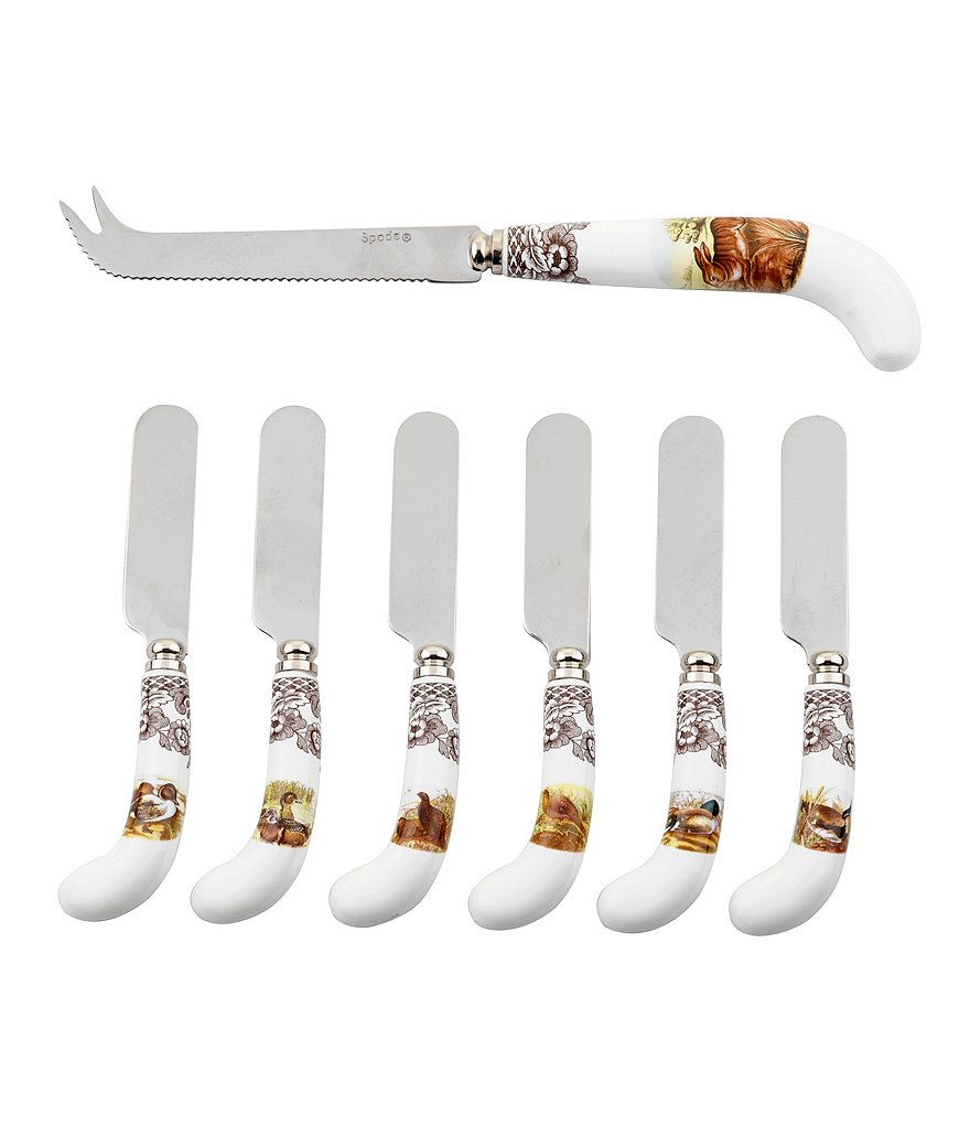 Spode Festive Fall Collection Woodland Cheese Knife and Spreaders