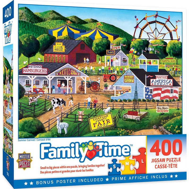 MasterPieces Inc Summer Carnival 400 Piece Large EZ Grip Jigsaw Puzzle