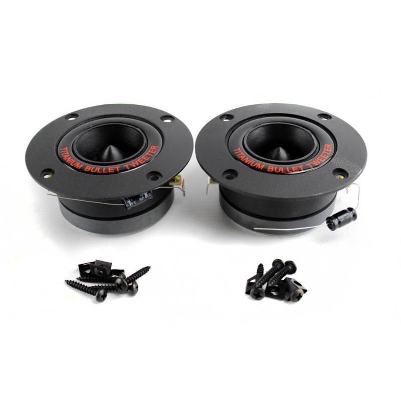 Pyramid Pro TW18BK 3.25" 600W Car Titanium Super Car/Home DJ Horns/Tweeters (4)