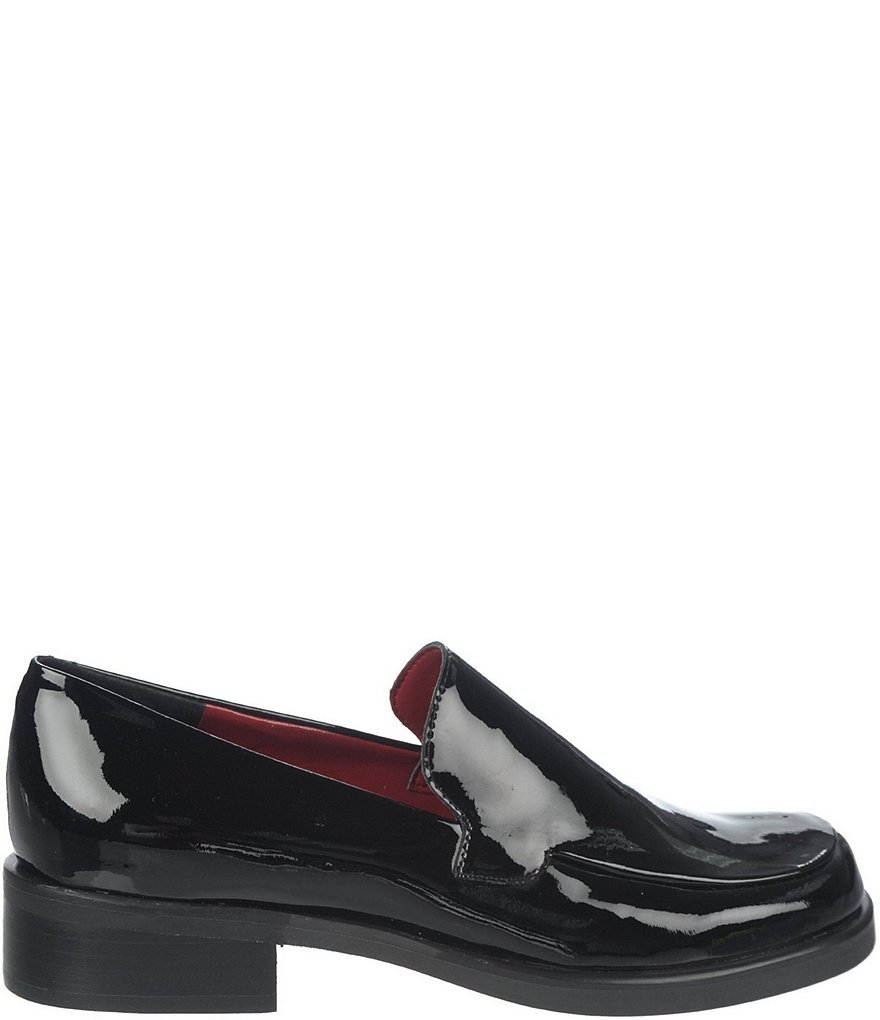 Franco Sarto Bocca Patent Leather Block Heel Loafers
