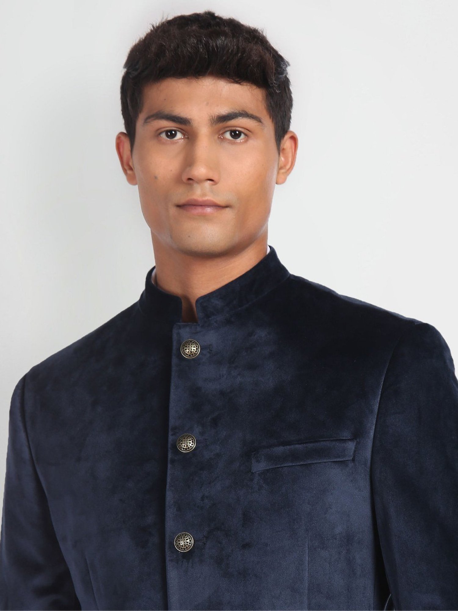 Raymond Brown  Slim Fit Printed Three Piece Suit