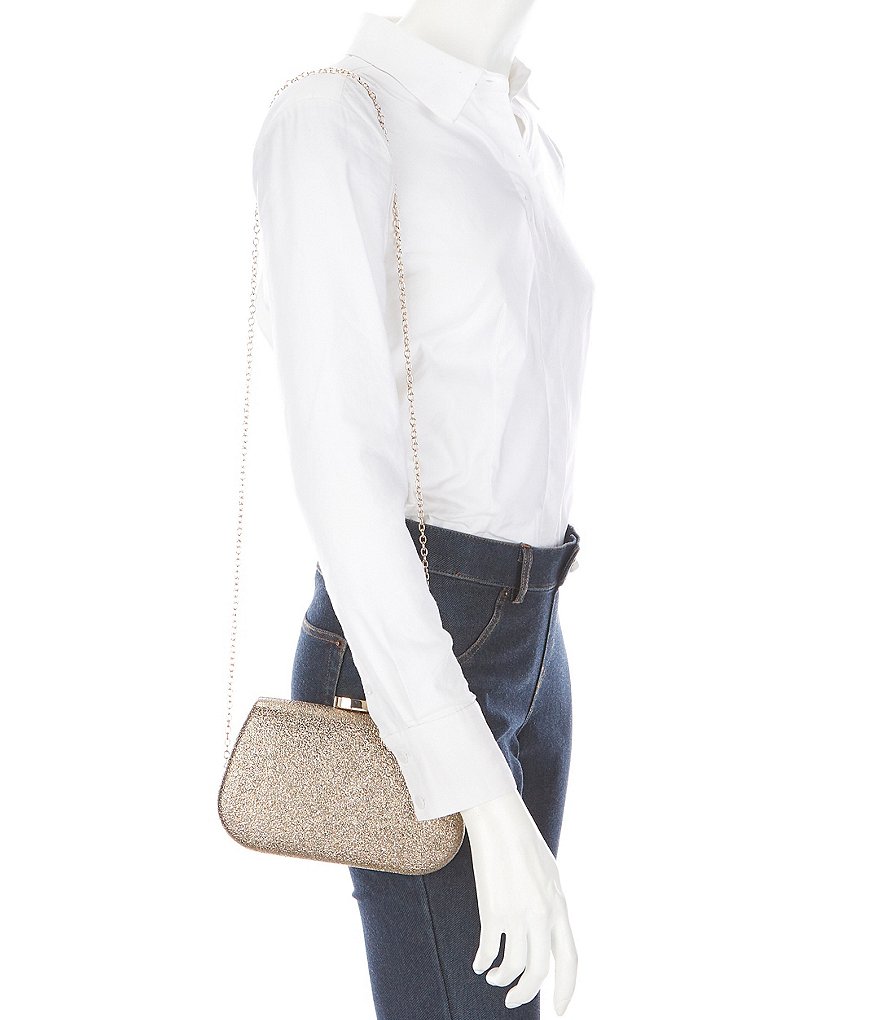 Kate Landry Satin Buckle Clutch Bag