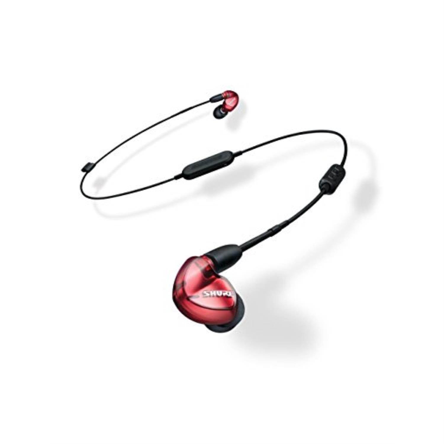 Shure SE535 Limited Edition Earphones with Bluetooth, Remote/Mic Cables, Red