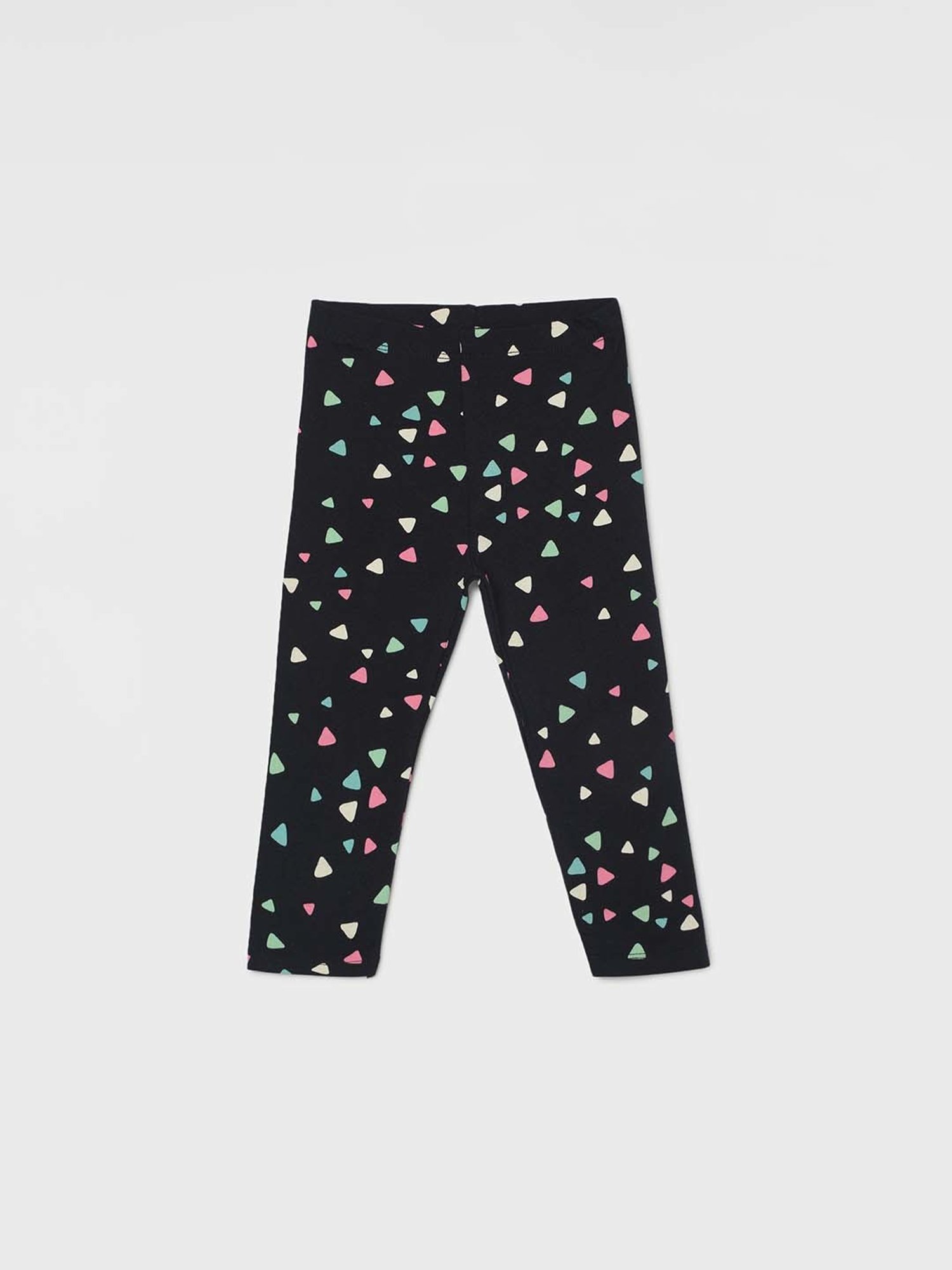 Juniors by Lifestyle Navy Cotton Printed Leggings