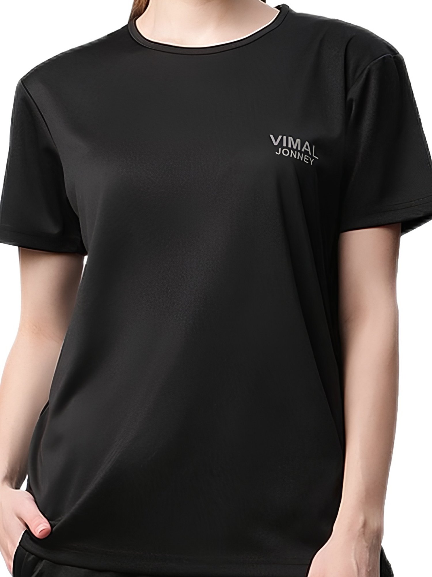 Vimal Jonney Multicolor Logo Sports T-shirt (Pack of 3)