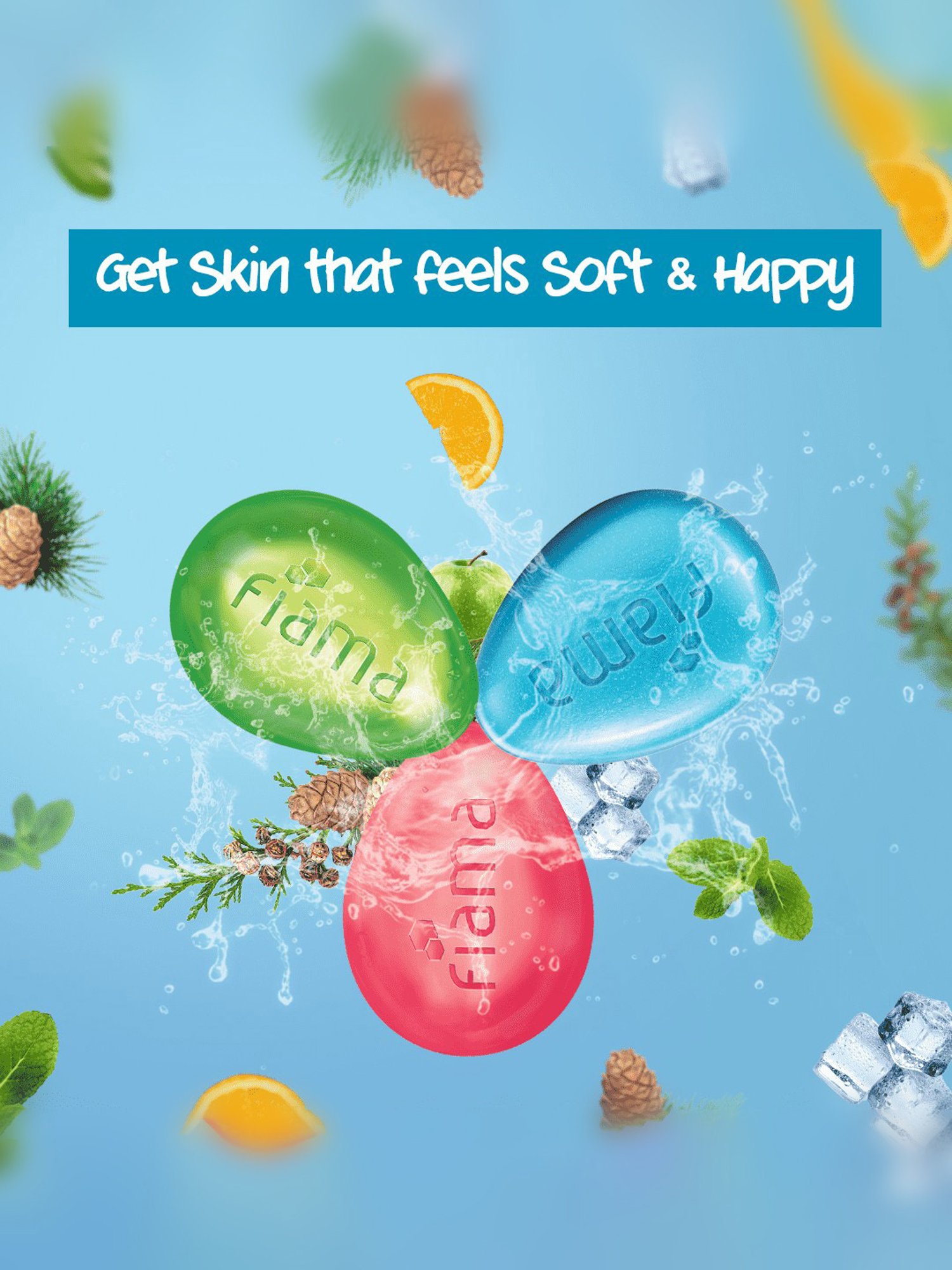 Fiama Fresh Celebration Pack Gel Bars - Pack of 3