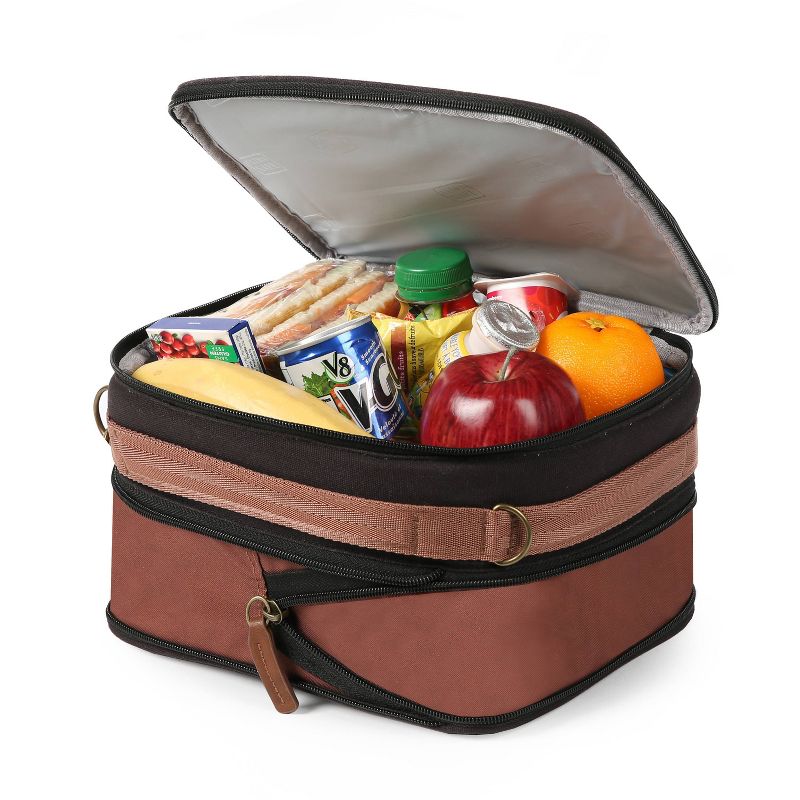Arctic Zone Canvas Expandable Horizontal Lunch Box - Black