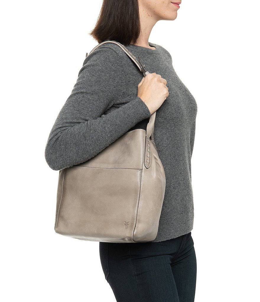 Frye Reed Magnetic Snap Leather Hobo Bag