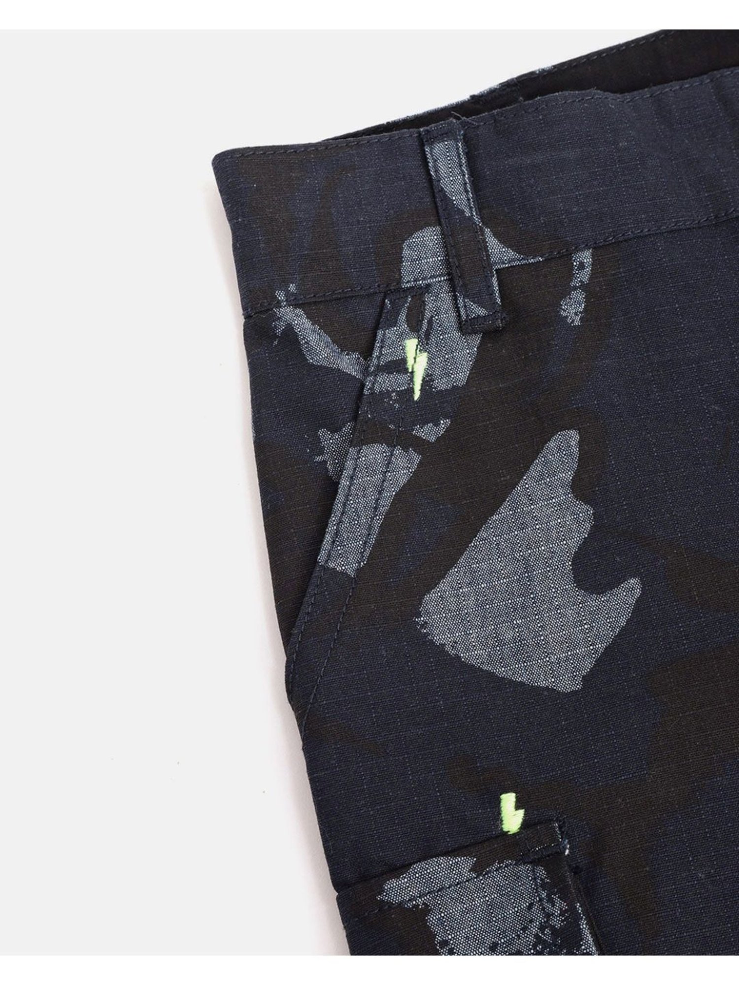 Cherry Crumble By Nitt Hyman Kids Navy Camouflage  Short