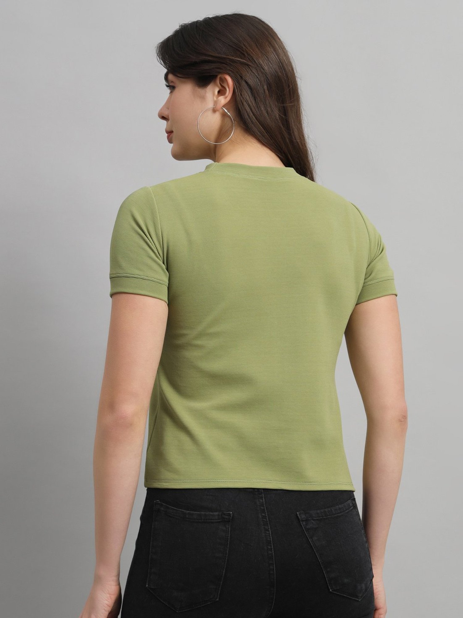 Scorpius Light Green Slim Fit T-Shirt