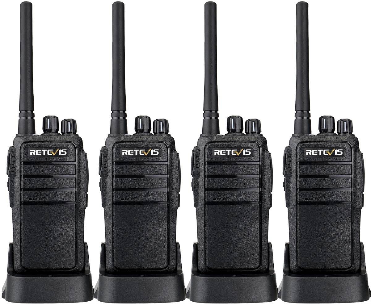 Case of 4,Retevis RT21 Walkie Talkies Adults Rechargeable, Two Way Radios Long Range,16 Channels VOX Hands Free Emergency 2-Way Radio for Family and Small Organization Business