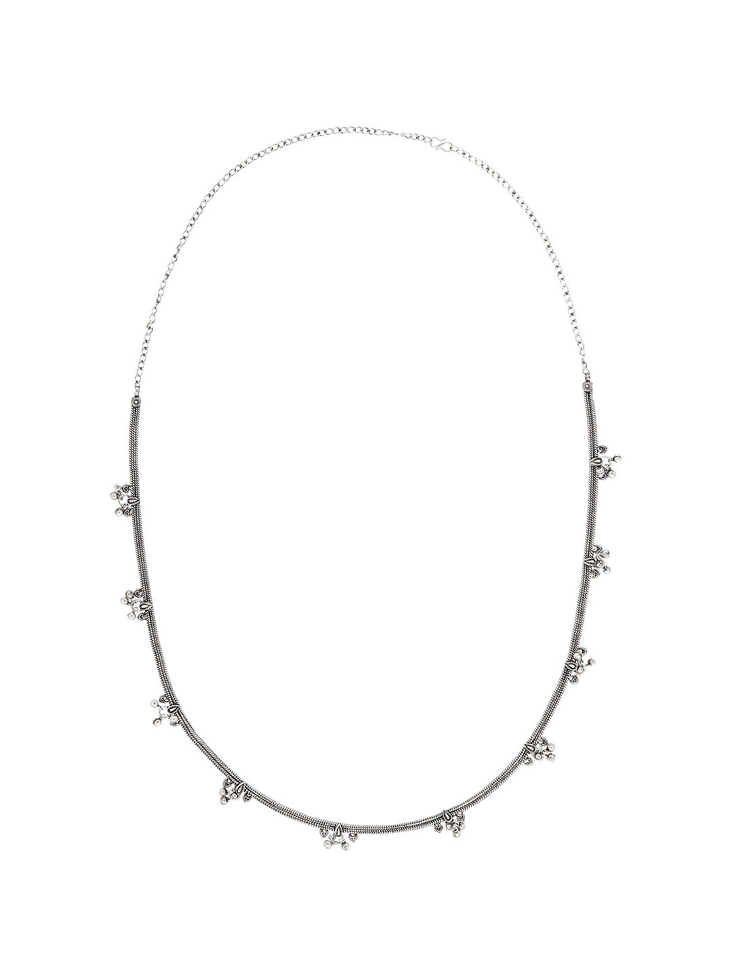Teejh Menaka Ghungroo Silver Waistband for Women