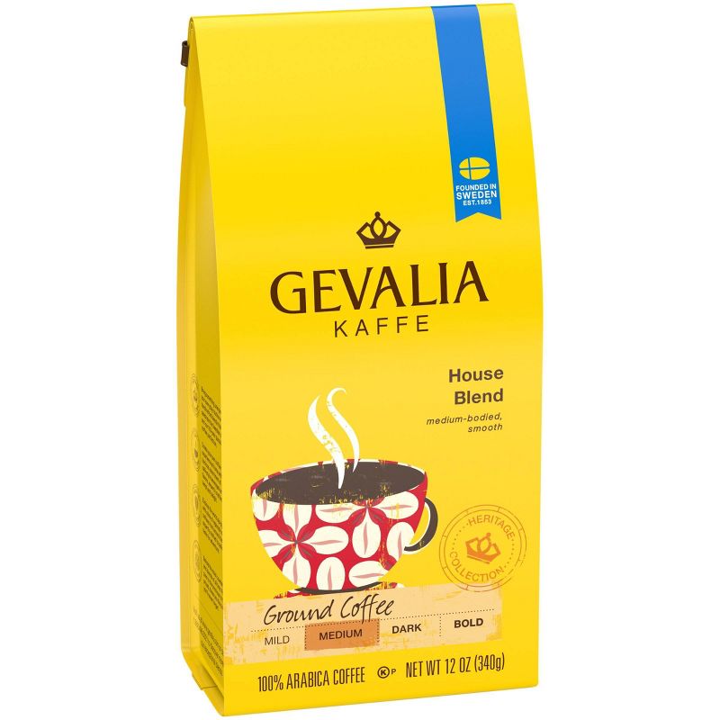 Gevalia House Blend Medium Dark Roast Ground Coffee - 12oz