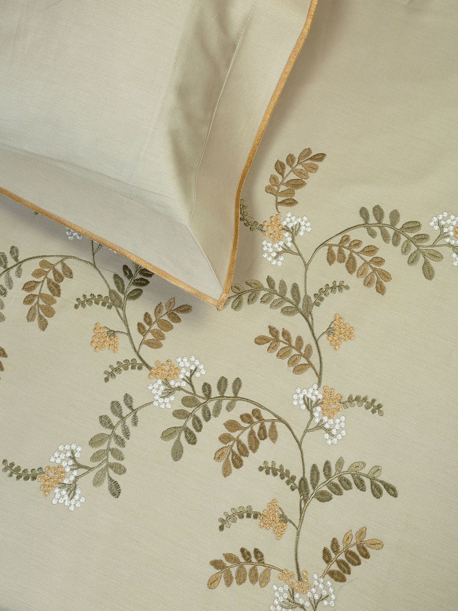 DDECOR Live beautiful Floral Sage Green 180 TC Cotton King Bed Sheet with 2 Pillow Covers