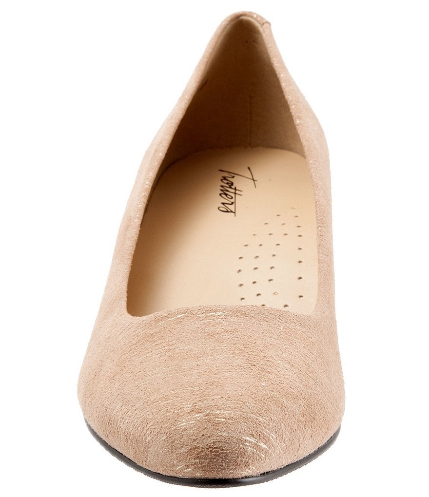 Trotters Kiera Metallic Printed Leather Pumps