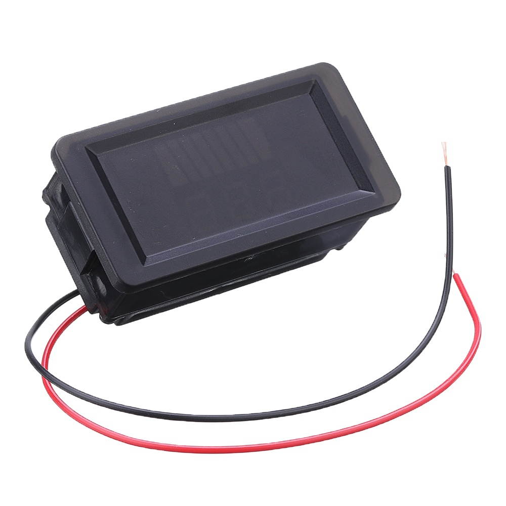 5Pcs Waterproof 12-60V Electric Universal Battery Voltage Meter Battery Power Indicator 12V/24V/36V/48V - Blue