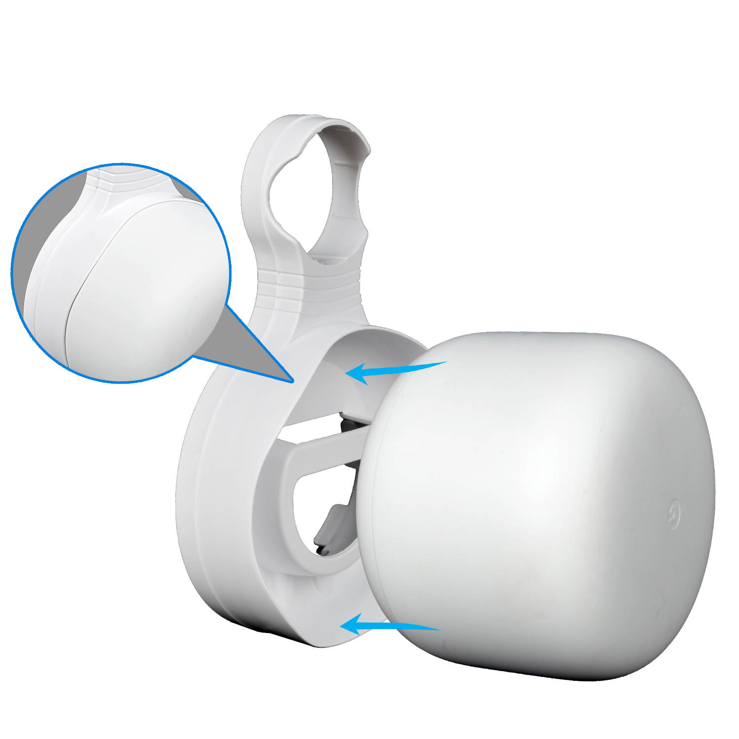 STANSTAR Google Nest Router Wall Mount,WiFi Bracket Holder for Google Nest WiFi Router and System Space Saving Google Nest Router Holder Without Messy Wires or Screws